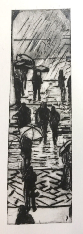 Ombrello, droge naald, 2024, 5x21 cm.