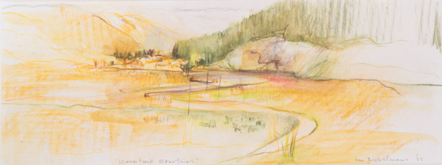 Maumturk, 2022, potloodtekening/rubbing, 10x30 cm